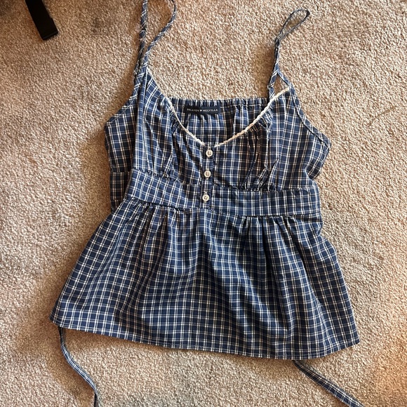 Brandy Melville Tops - Blue Plaid Women's Top